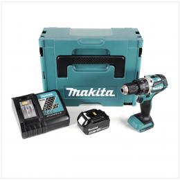 Makita DHP 484 RF1J 18V Li-ion Akku Schlagbohrschrauber im Makpac inkl. 1x 3,0 Ah Akku und Ladegerät 