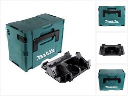 Makita MAKPAC 3 Koffer ( 821551-8 ) mit Einlage für BL18xx B Akkus + Ladegerät DC18RD ( 8392053 )