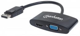 MANHATTAN 2-in-1 4K DisplayPort-Adapter