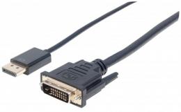MANHATTAN DisplayPort 1.2a auf DVI-Kabel