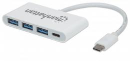 MANHATTAN USB 3.2 Gen 1 Typ C 3-Port Hub mit Power Delivery