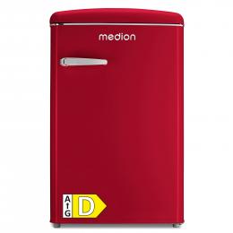 MEDION LIFE® Kühlschrank mit Gefrierfach MD 37790, 108 L Gesamtnutzinhalt, 37 dB, höhenverstellbare Füße, Energieeffiziensklasse D