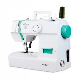 MEDION LIFE Nähmaschine SM70 (MD 11179) , 12 verschiedene Stickmuster, 4-Stufen-Knopfloch,  einstellbare Stichlänge, 70-Watt-Motorleistung