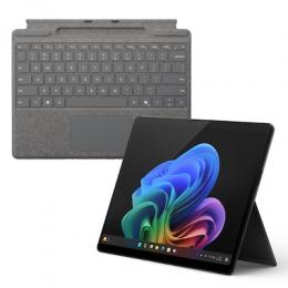 Microsoft Surface Pro 11 for Business Copilot+PC i5U 16GB 256GB inkl. Pro Keyboard mit Stiftaufbewahrung platin - 16GB - 256GB - i5U-2 - black