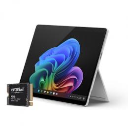 Microsoft Surface Pro OLED Copilot+ PC - 16GB - 2TB - X Elite* inkl. Aufrüstung mit 2TB Crucial M.2 PCIe Gen4 NVMe SSD