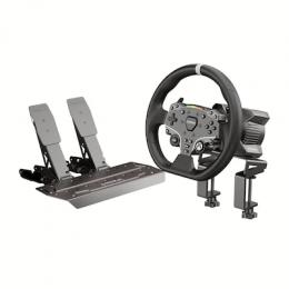 MOZA Racing R5 Bundle Lenkrad- und Pedalset für Racing-Simulatoren, realistisches Fahrgefühl, Wheelbase mit 5,5 Nm Drehmoment, 280mm Lenkrad