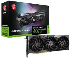 MSI GeForce RTX 4070 Super 12G GAMING X SLIM - 12GB GDDR6X, 1x HDMI, 3x DP