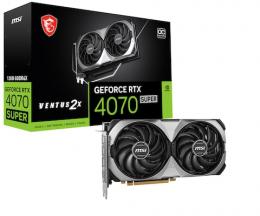 MSI GeForce RTX 4070 Super 12G VENTUS 2X OC - 12GB GDDR6X, 1x HDMI, 3x DP