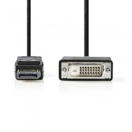Nedis 2,0 m DisplayPort - DVI-Kabel, Schwarz [DisplayPort-Stecker - DVI-D 24+1p Stecker]