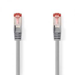 Nedis CAT6-Netzwerkkabel | RJ45 Stecker | RJ45 Stecker - S/FTP | 20.00 m | Rund | LSZH | Grau | Label