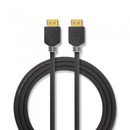 Nedis HDMI™ -Kabel | HDMI™ Stecker | 8K@60Hz | eARC | Vergoldet | 3.00 m | PVC | Anthrazit | Box