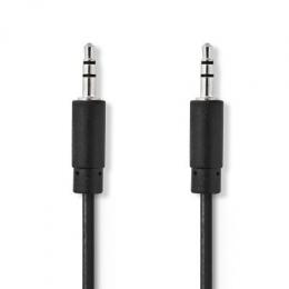 Nedis Stereo-Audiokabel | 3.5 mm Stecker | 3.5 mm Stecker - Vernickelt | 1.00 m | Rund | Schwarz | Box