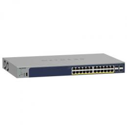 NETGEAR GS728TP Smart Managed Switch 24x Gigabit Ethernet (24x PoE+, max. 190W), 4x 1 Gbit/s SFP