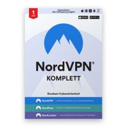 NordVPN Komplett – 1 Jahr Cybersicherheit VPN, PW, Cloud [1 Jahr]