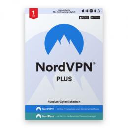NordVPN Plus – 1 Jahr Cybersicherheit (VPN + PW Manager) [1 Jahr]