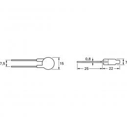 NTC-Widerstand 33 Ohm