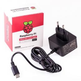 Offizielles Netzteil für Raspberry PI 4 15W USB-C - schwarz