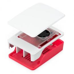 Original Raspberry Pi 5 Plastik Gehäuse - weiß/rot
