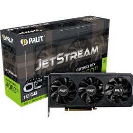 Palit GeForce RTX 4060 Ti JetStream 16G OC Grafikkarte - 16GB GDDR6, 1x HDMI, 3x DP