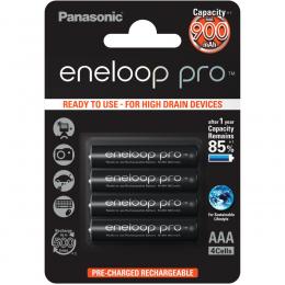 Panasonic eneloop 4er-Pack NiMH-Akkus, Micro 900 mAh