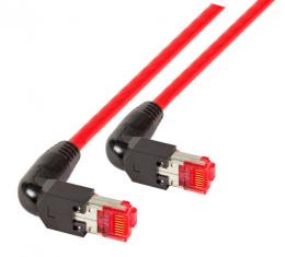 Patchkabel RJ45, S/FTP, Cat.6A, 2x TM21 90, UC900, 1,5m, rot