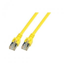 Patchkabel RJ45, SF/UTP, Cat.5e, PVC, CCA, 3m, gelb