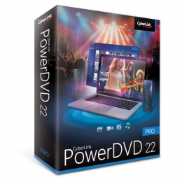 PowerDVD 22 Pro  Vollversion MiniBox   1 PC 