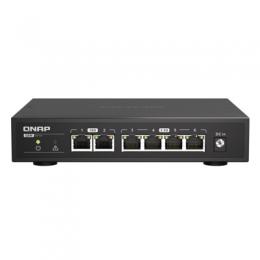 QNAP Systems QSW-2104-2T 6-Port Unmanaged Switch [2x 10GbE BASE-T, 4x 2.5GbE, Lüfterlos]