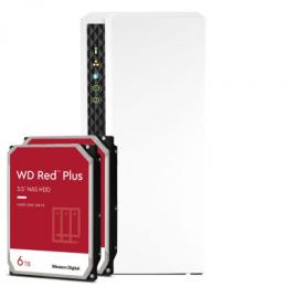 QNAP Systems TS-233 12TB WD Red Plus NAS-Bundle NAS inkl. 2x 6TB WD Red Plus 3.5 Zoll SATA Festplatte