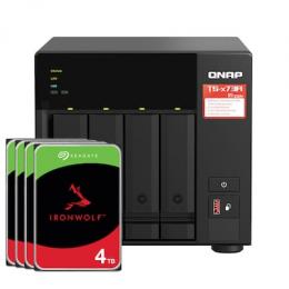 QNAP Systems TS-473A-8G 16TB Seagate IronWolf NAS-Bundle NAS inkl. 4x 4TB Seagate IronWolf 3.5 Zoll SATA Festplatte