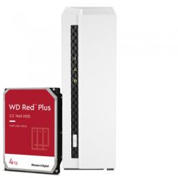 QNAP TS-133 4TB WD Red Plus NAS-Bundle NAS inkl. 1x 4TB WD Red Plus 3.5 Zoll SATA Festplatte