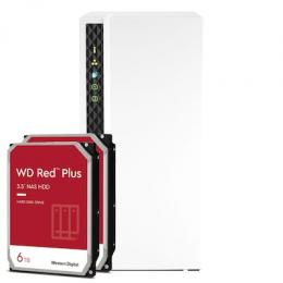 QNAP TS-233 12TB WD Red Plus NAS-Bundle NAS inkl. 2x 6TB WD Red Plus 3.5 Zoll SATA Festplatte