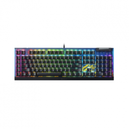 Razer BlackWidow V4 X Fortnite Edition (Yellow Switch) - Gaming Tastatur mit Razer Yellow Switches, 6 Makro-Tasten, Doubleshot ABS-Tastenkappen