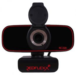 Redflexx REDCAM RC-220 Redline Full HD USB Webcam Videoqualität mit 1080p (1920x1080), H.264, Integriertes Mikrofon mit Noise Cancelling