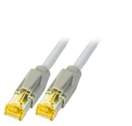 RJ45 Patchkabel S/FTP, Cat.6A, TM31, Dtwyler 7702, 0,25m, grau