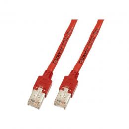 RJ45 Patchkabel S/UTP, Cat.5e, TM11, Dtwyler CU 5502 PVC, 0,15m, rot