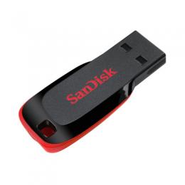 SanDisk Cruzer Blade Typ-A 128GB USB-Stick Ohne Schutzkappe, bis zu 15,5 MB/s, USB 2.0