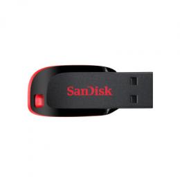 SanDisk Cruzer Blade Typ-A 16GB USB-Stick Ohne Schutzkappe, bis zu 15 MB/s, USB 2.0