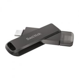 SanDisk iXpand Luxe Typ-C/Lightning 256GB USB-Stick Swivel mit Schutzkappe, USB 3.2 Gen 1x1 (5 Gbit/s)