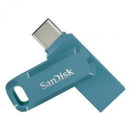 SanDisk Ultra Dual Drive Go Typ-A/Typ-C 1TB USB-Stick Blau Swivel, bis zu 400 MB/s, USB 3.2 Gen 1x1 (5 Gbit/s)