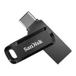 SanDisk Ultra Dual Drive Go Typ-A/Typ-C 512GB USB-Stick Schwarz Swivel, bis zu 400 MB/s, USB 3.2 Gen 1x1 (5 Gbit/s)