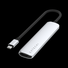 Satechi USB-C 6-in-1 Slim Multiport Adapter Silver