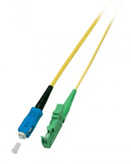 Simplex LWL Patchkabel E2000/APC-SC OS2,  7,5m 3,0mm Gelb 9/125m