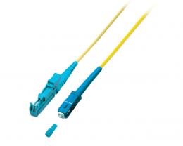 Simplex LWL Patchkabel E2000-SC OS2 15m,  3,0mm Gelb 9/125m