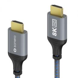 Sonero HDMI auf HDMI Kabel - 8K60 - grau/blau - 1,00m