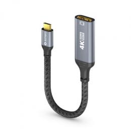 Sonero USB-C auf DisplayPort Adapter - 4K60, 21,6Gbps - grau/schwarz - 0,10m