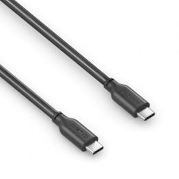 Sonero USB-C auf USB-C Ladekabel - USB 2.0, 100W PD - schwarz - 0,50m