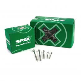 SPAX Universalschraube 5,0 x 60 mm 100 Stk. TORX T-STAR plus T20 WIROX Senkkopf Teilgewinde 4Cut-Spitze 0191010500603