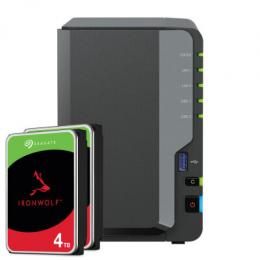 Synology DiskStation DS224+ 8TB Seagate IronWolf NAS-Bundle NAS inkl. 2x 4TB Seagate IronWolf 3.5 Zoll SATA Festplatte