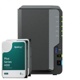 Synology DS224+ 12TB Synology Plus HDD NAS-Bundle NAS inkl. 2x 6TB Synology Plus HDD 3.5 Zoll SATA